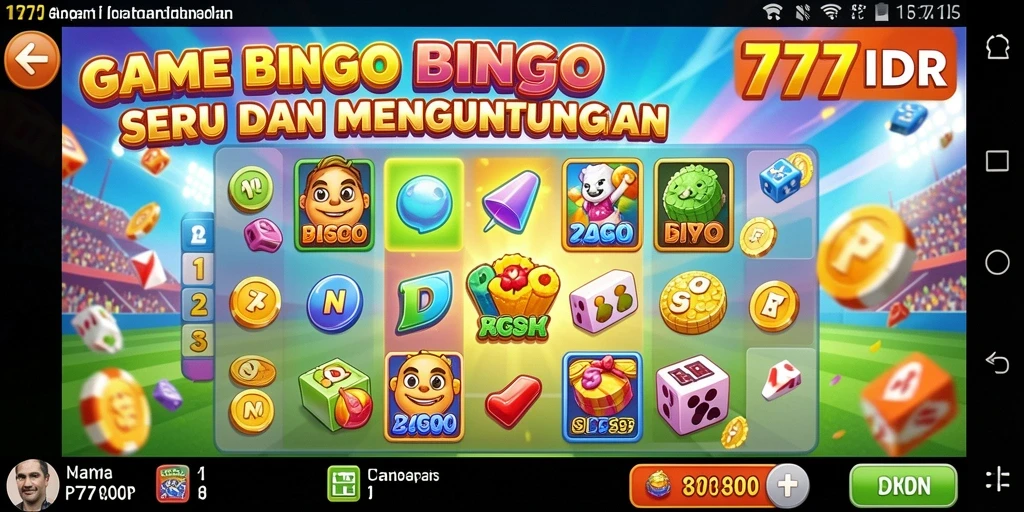 Tampilan menarik dari gameplay Bingo di 777IDR.