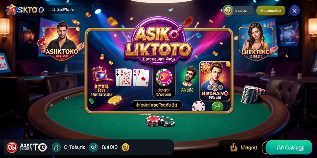 Tampilan gameplay Live Casino yang menarik di ASIKTOTO.