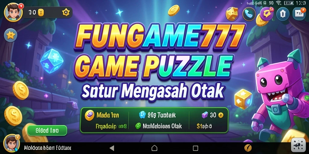 Tampilan gameplay menarik dari FUNGAME777 dengan berbagai teka-teki yang menantang.