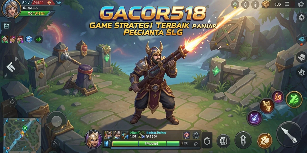 Tampilan gameplay SLG mendalam dari GACOR518 yang seru.