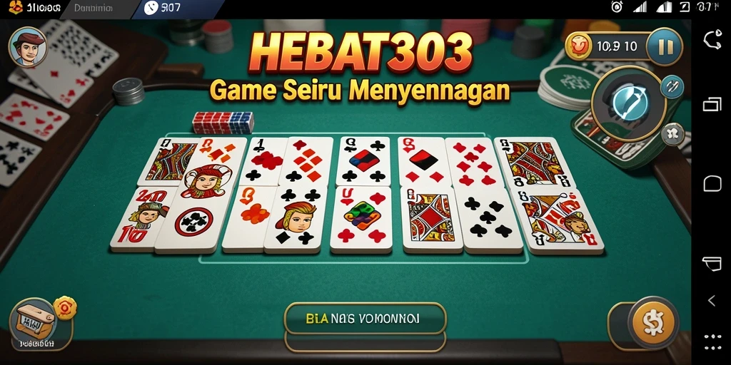 Tampilan menarik gameplay HEBAT303 saat bermain Domino.