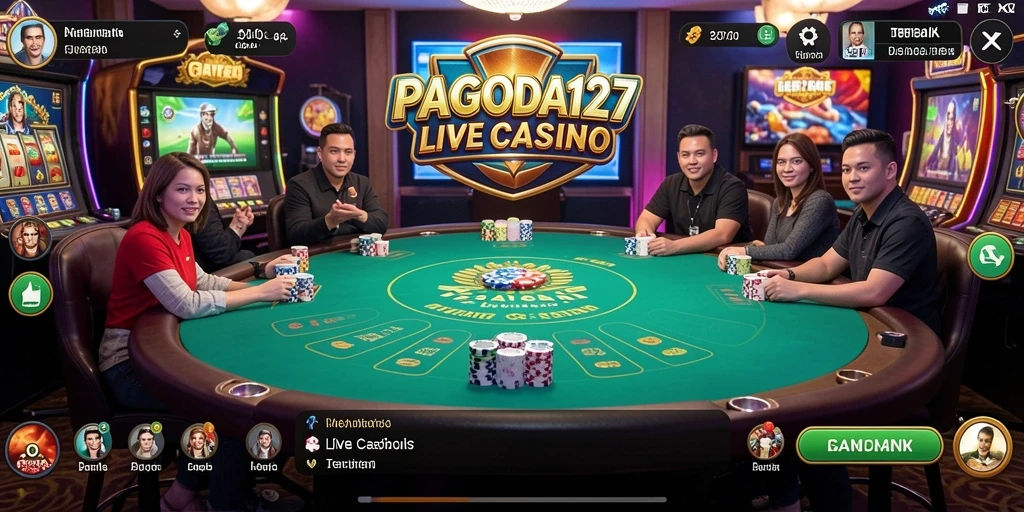 Tampilan gameplay Live Casino yang menarik dari PAGODA127.